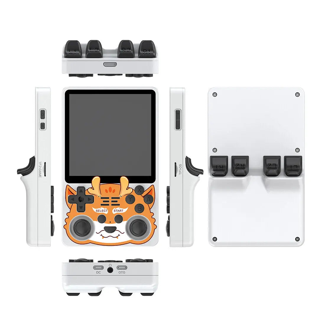 ToRetro- Powkiddy RGB20SX Retro Handheld Game Console- White-16GB-256GB