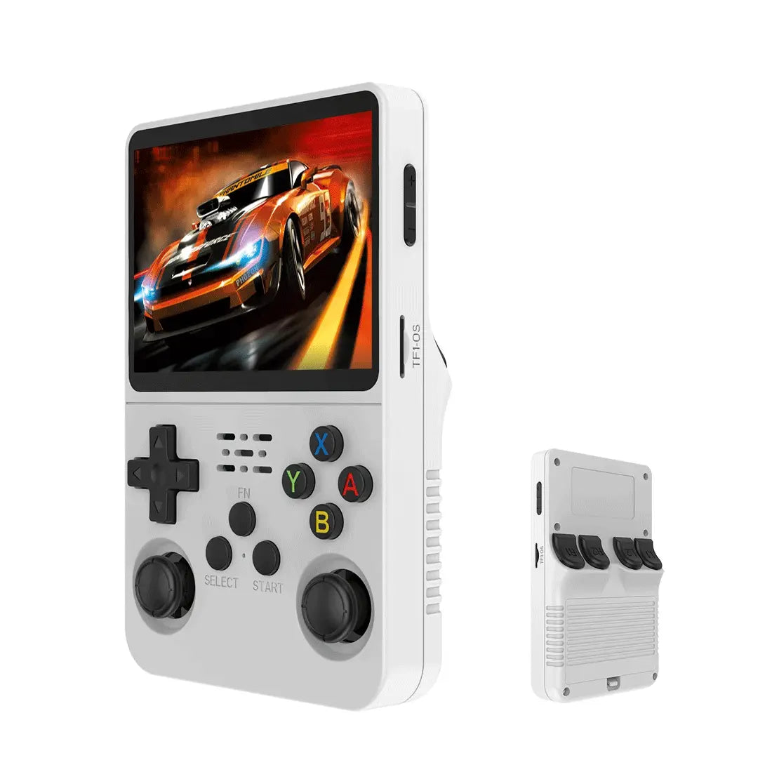 ToRetro- R36S Retro Handheld Game Console Linux System Portable Handheld- White-128G-20K-Games