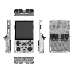 ToRetro- Powkiddy RGB20SX Retro Handheld Game Console- Transparent-White-16GB-256GB