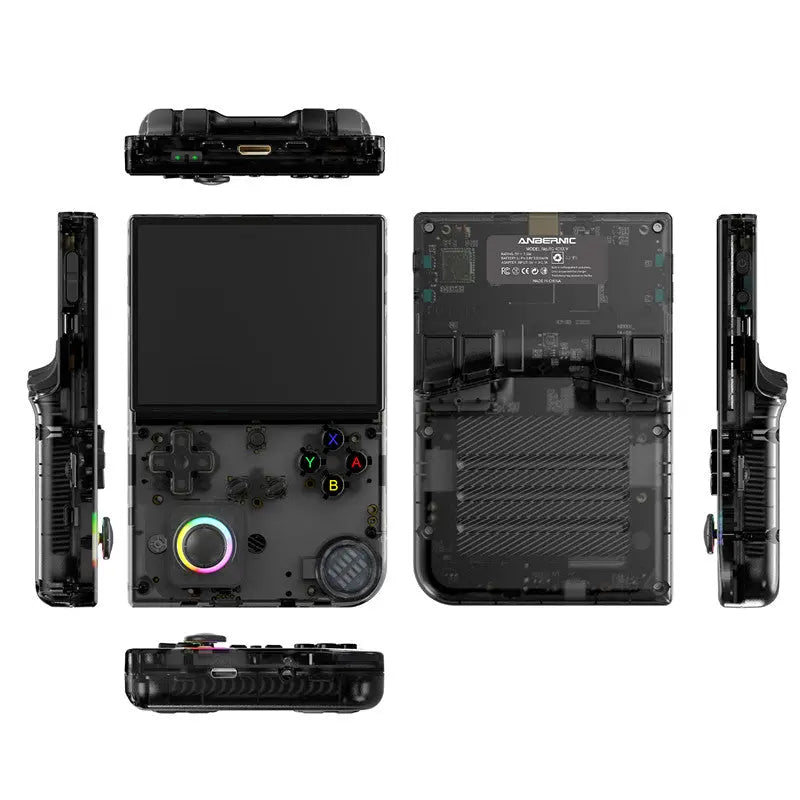 ToRetro- Anbernic RG 40XXV Retro Handheld Game Console- Translucent-Black-64G-256G-16000-Games