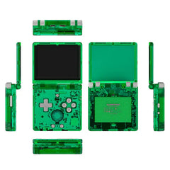 ToRetro- ANBERNIC RG35XX SP Retro Handheld Game Console- Green-Transparent-64G-128G-10000-Games