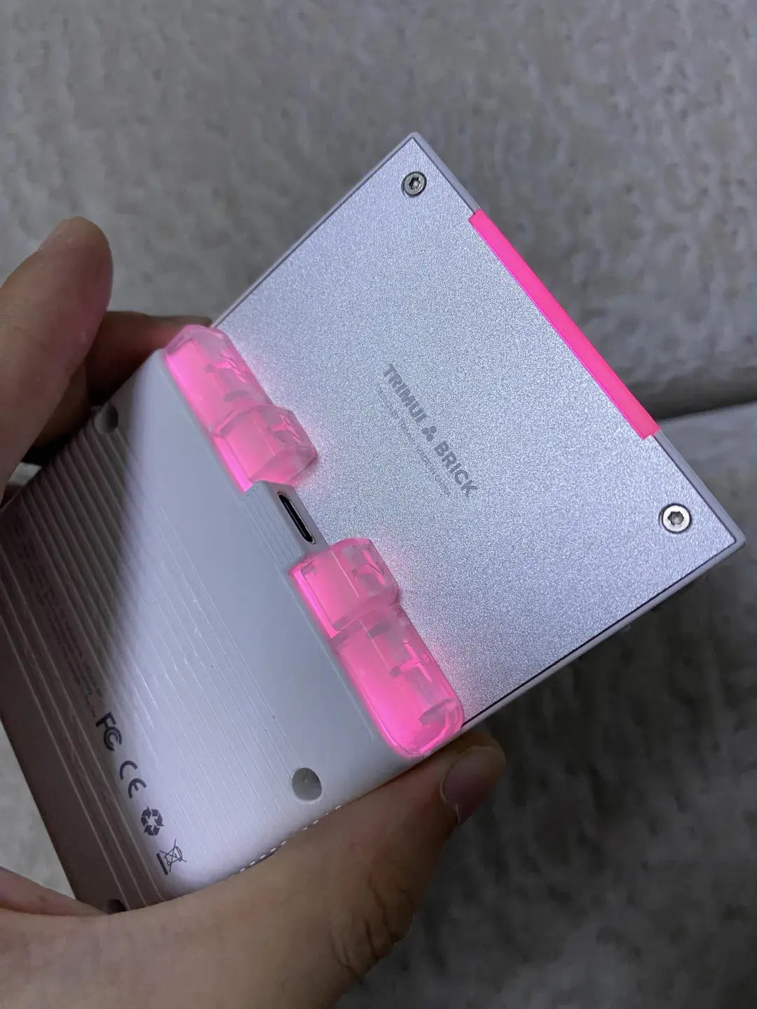 ToRetro- Shoulder Back Button Sets for Trimui Brick Game Console (3 Sets/Transparent)-