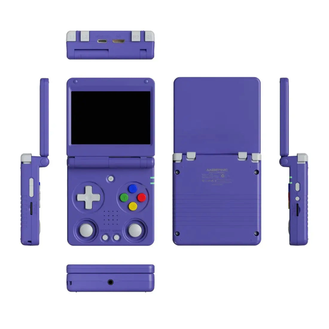 ToRetro- Anbernic RG 34XXSP – Retro Handheld Console- Purple / 64+256G(14000+Games)