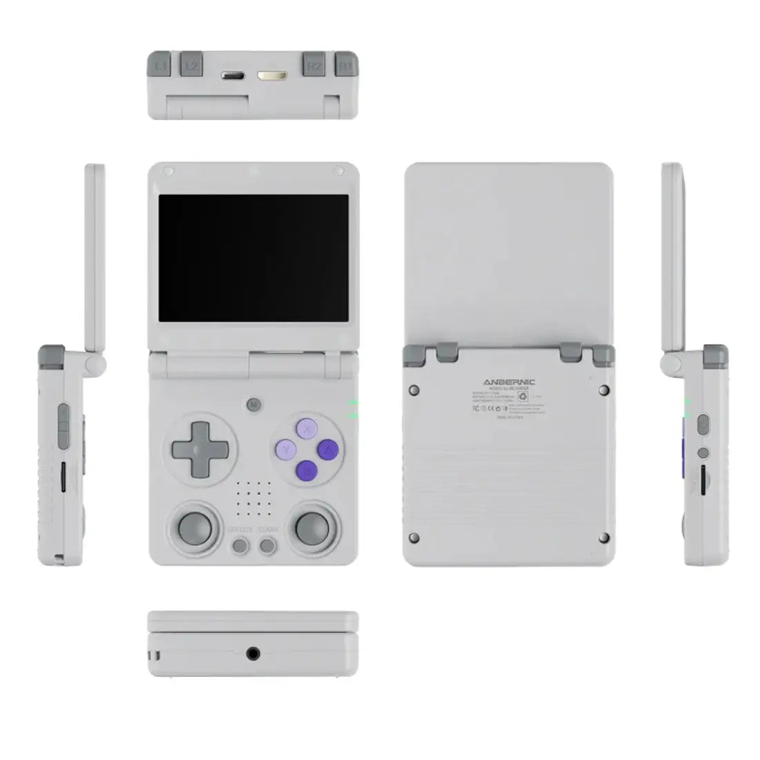 ToRetro- Anbernic RG 34XXSP – Retro Handheld Console- Gray / 64+256G(14000+Games)