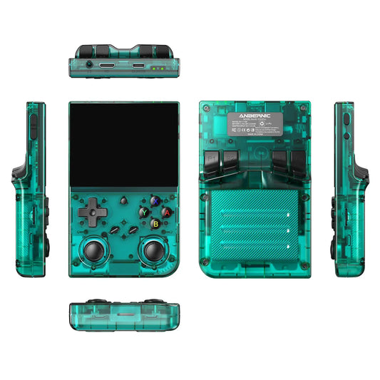 ToRetro- Anbernic RG35XXPro Vertical Retro Handheld Console- Green / 64GB+256GB (compatible 14000+ games)
