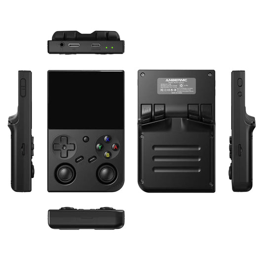 ToRetro- Anbernic RG35XXPro Vertical Retro Handheld Console- Black / 64GB+256GB (compatible 14000+ games)