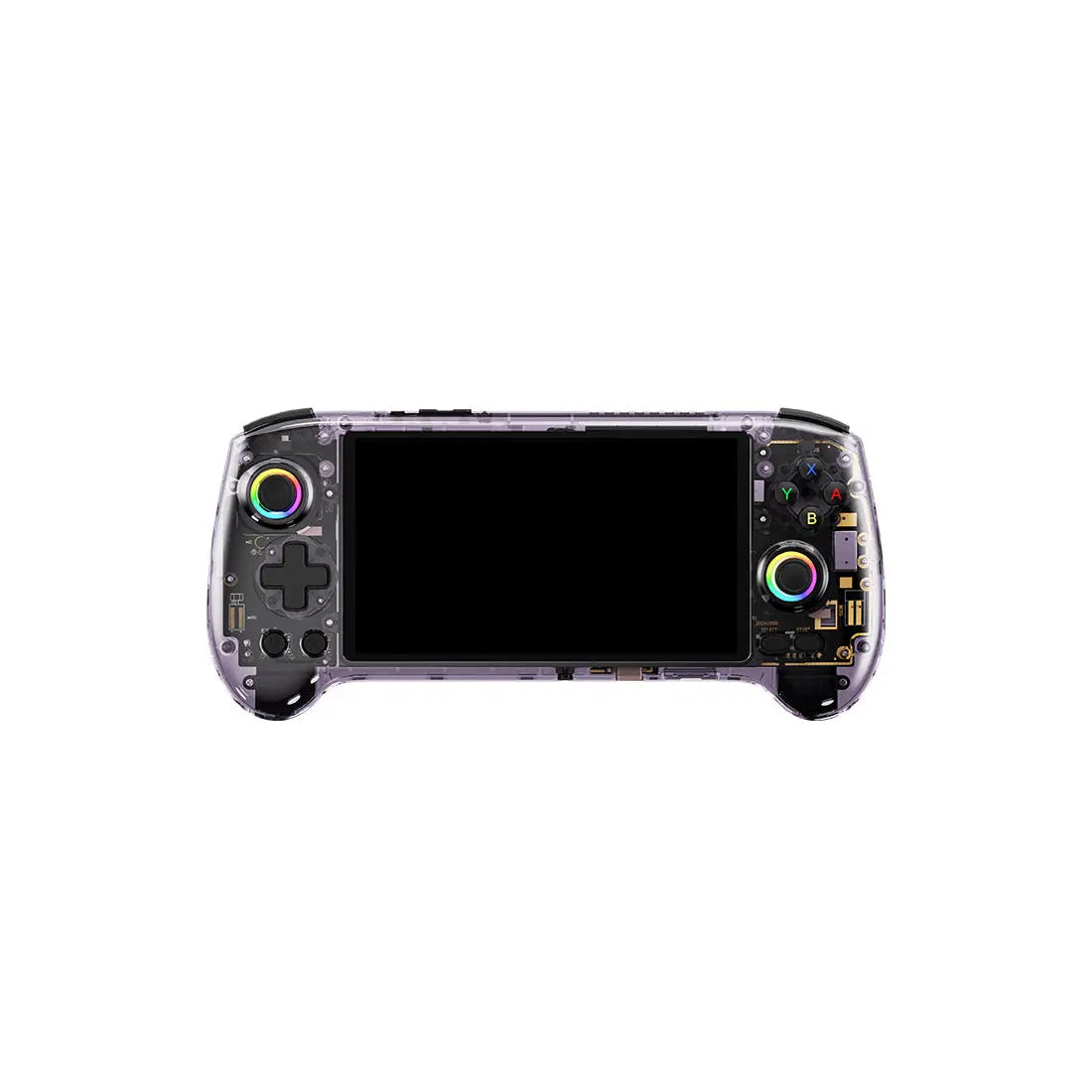 ToRetro- ANBERNIC RG557 Console Handheld Game Console- Transparent-Purple-256G-Memory-card