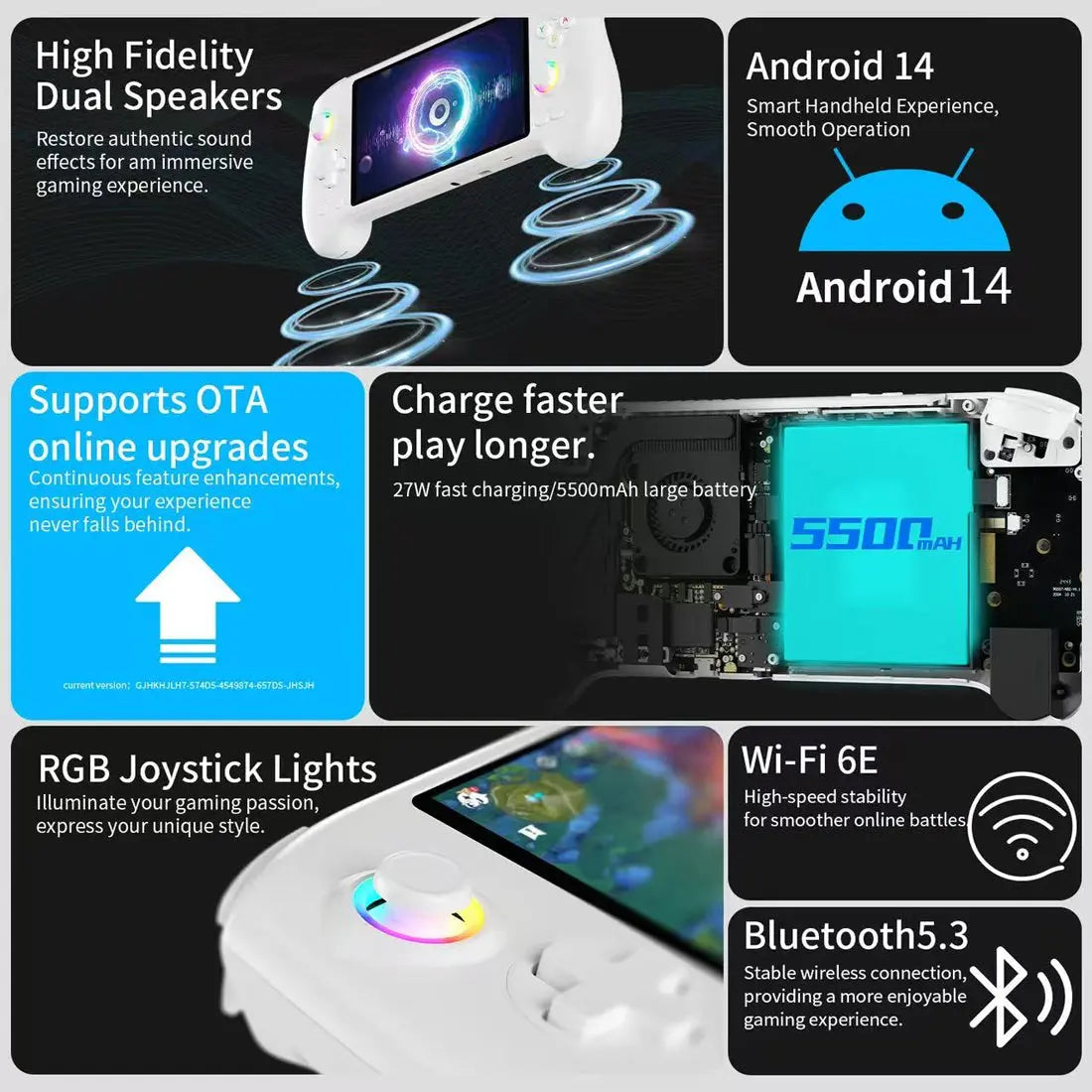 ToRetro- ANBERNIC RG557 Console Handheld Game Console-