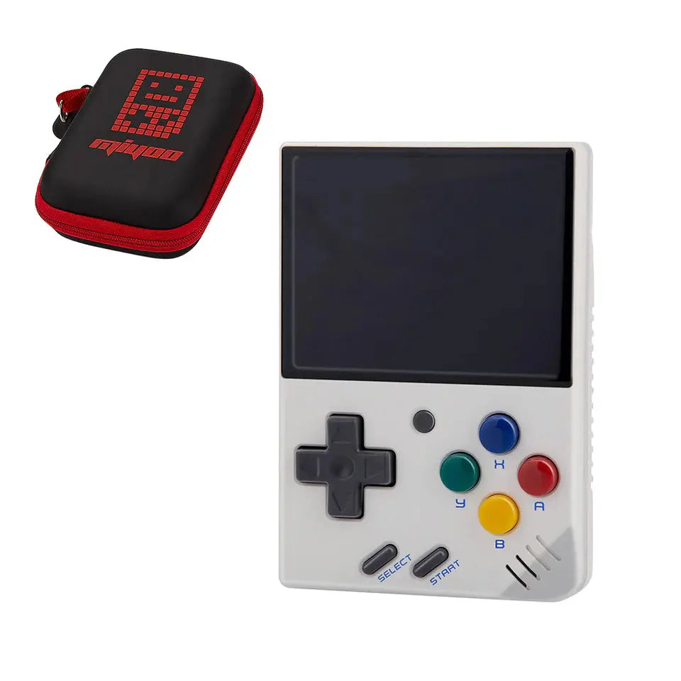 ToRetro- Miyoo Mini V4 Retro Handheld Game Console Portable with Storage Bag- White-128GB