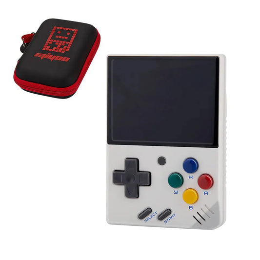 ToRetro- Miyoo Mini V4 Retro Handheld Game Console Portable with Storage Bag- White-128GB
