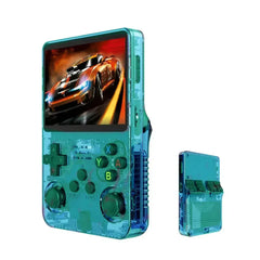 ToRetro- R36S Retro Handheld Game Console Linux System Portable Handheld- Translucent-Green-128G-20K-Games