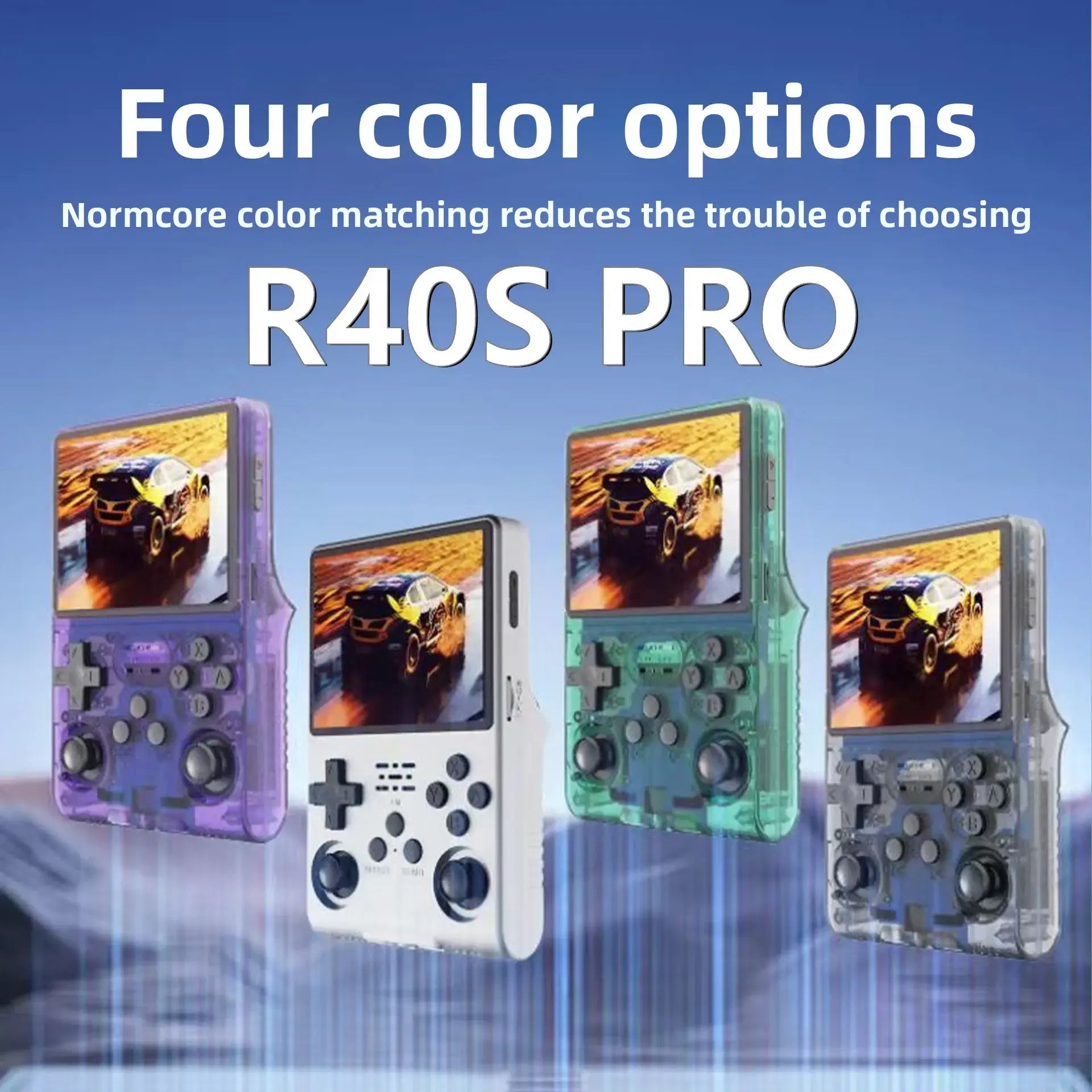 ToRetro- R40S Pro – Retro Handheld Game Console with Dual Joysticks & OTG Support(256G)-