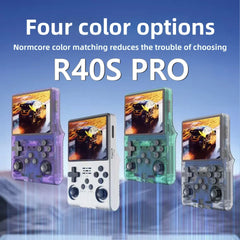 ToRetro- R40S Pro – Retro Handheld Game Console with Dual Joysticks & OTG Support(256G)-