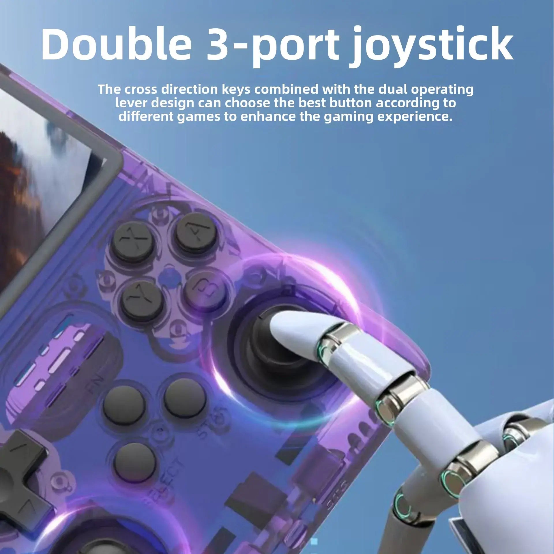 ToRetro- R40S Pro – Retro Handheld Game Console with Dual Joysticks & OTG Support(256G)-