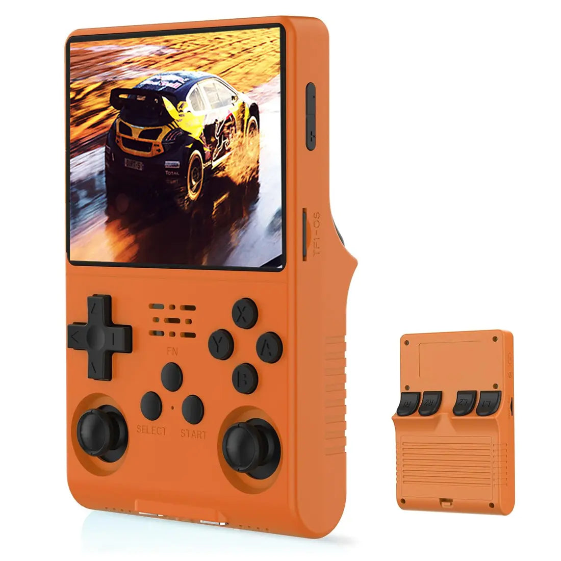 ToRetro- R40S Pro – Retro Handheld Game Console with Dual Joysticks & OTG Support(256G)- Orange