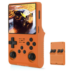 ToRetro- R40S Pro – Retro Handheld Game Console with Dual Joysticks & OTG Support(256G)- Orange