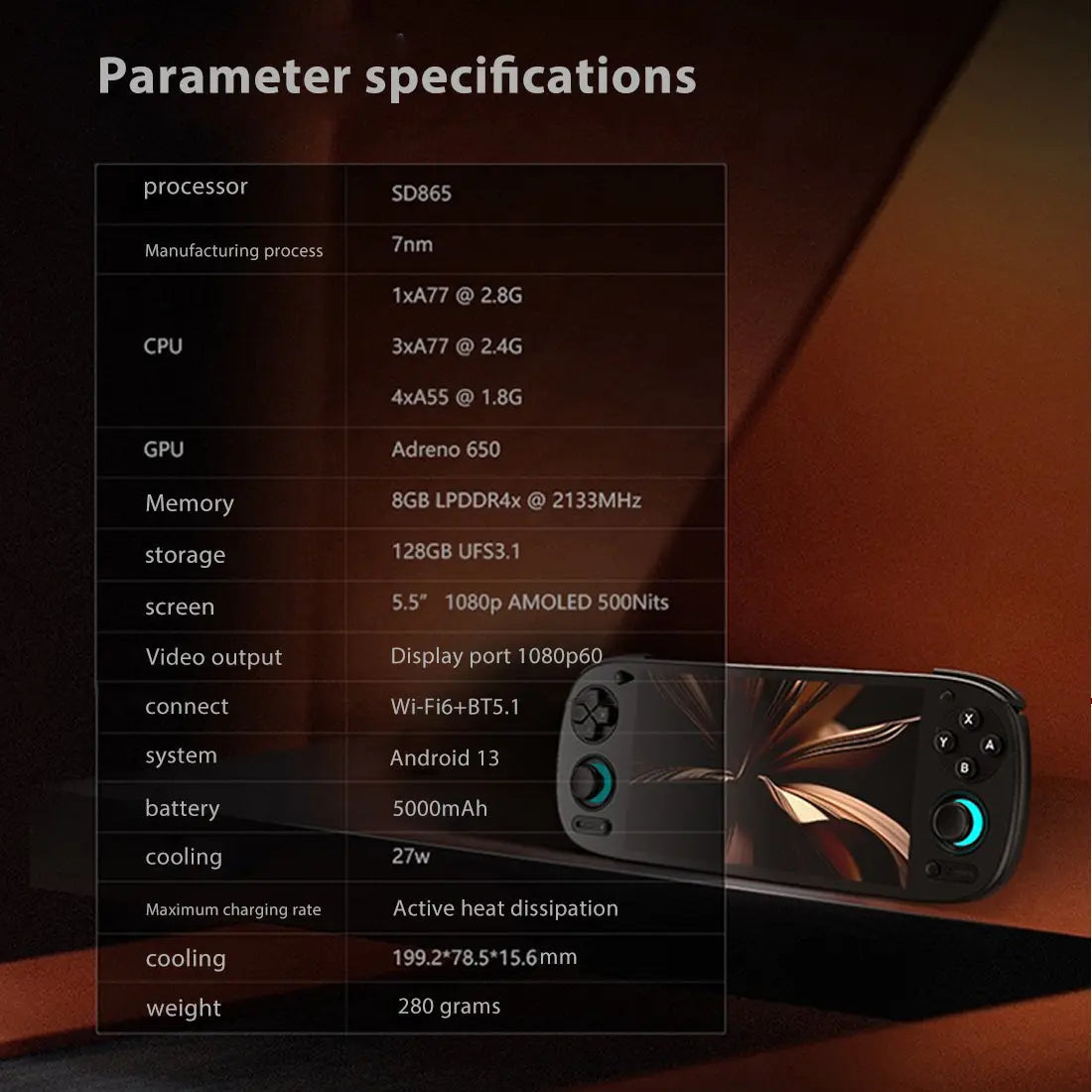 ToRetro- Retroid Pocket 5 (RP5) Snapdragon 865 OLED Handheld Game Console-