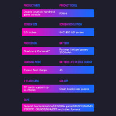 ToRetro- RX6H Retro Handheld Game Console-