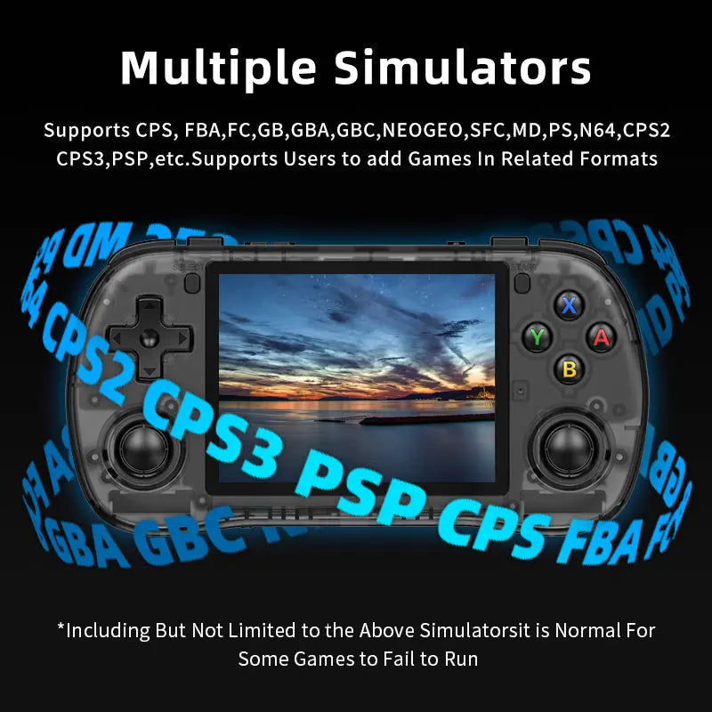 ToRetro- Powkiddy X35H Horizontal Retro Handheld Game Console-