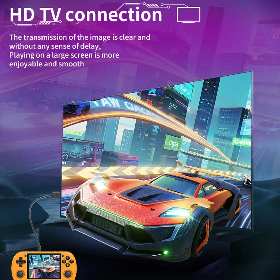 ToRetro- Powkiddy X35H Horizontal Retro Handheld Game Console-