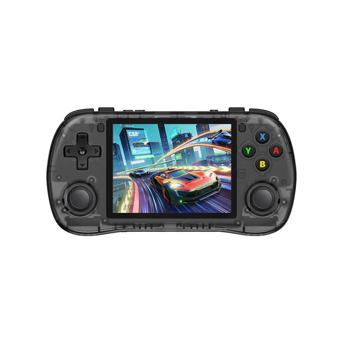 ToRetro- Powkiddy X35H Horizontal Retro Handheld Game Console- Translucent-Black-128GB