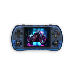 ToRetro- Powkiddy X35H Horizontal Retro Handheld Game Console- Translucent-Blue-128GB
