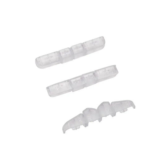 ToRetro- Shoulder Back Button Sets for Trimui Brick Game Console (3 Sets/Transparent)-
