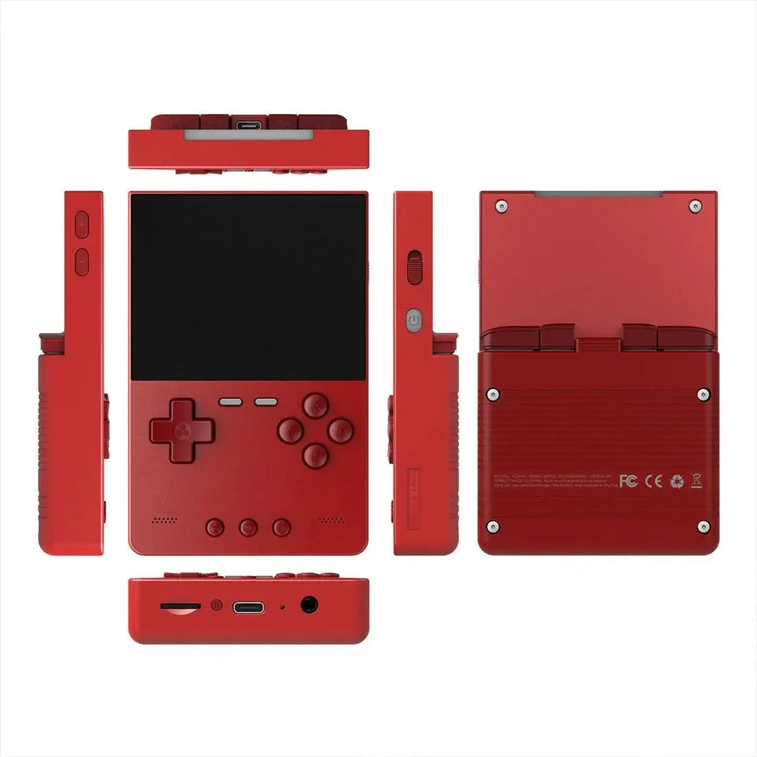 ToRetro- Trimui Brick Handheld Retro Game Console- Red-256GB