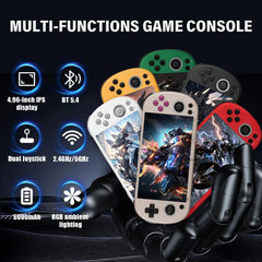 ToRetro- TRIMUI SMART PRO S Handheld Gaming Console, 4.96" IPS Screen, Octa-Core CPU, Hall Joysticks, 5000mAh Battery, Linux Retro Game Console-