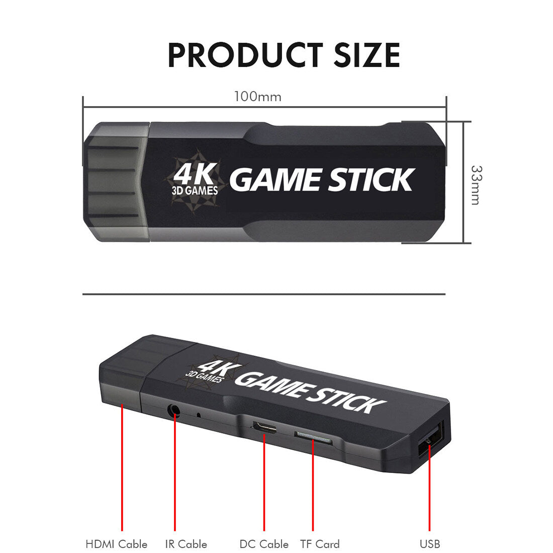 Console per videogiochi retrò GD10 Game Stick 4K