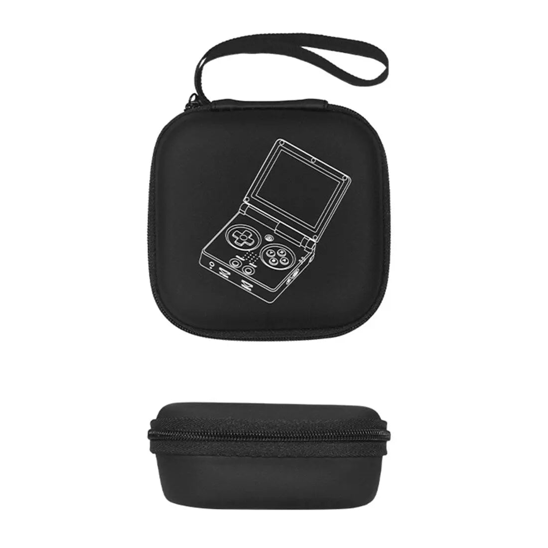 Custodia Rigida Da Trasporto Per ANBERNIC RG35XX Plus | Con Taschina Per Accessori | Nero