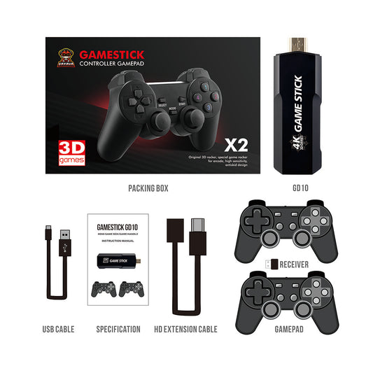 Console de jeu vidéo rétro GD10 Game Stick 4K