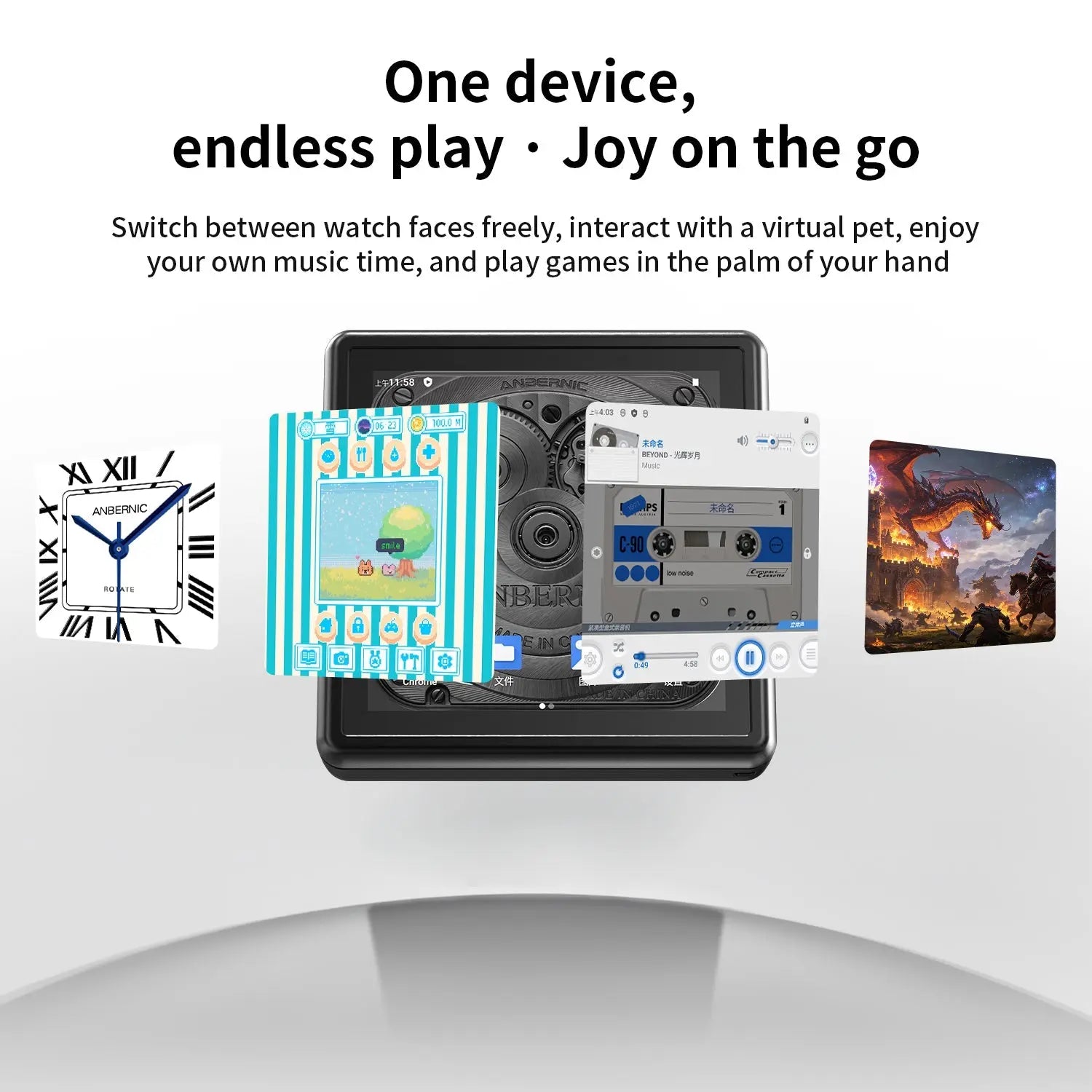 ToRetro- Anbernic RG Rotate Rotating Touchscreen Handheld Game Console-