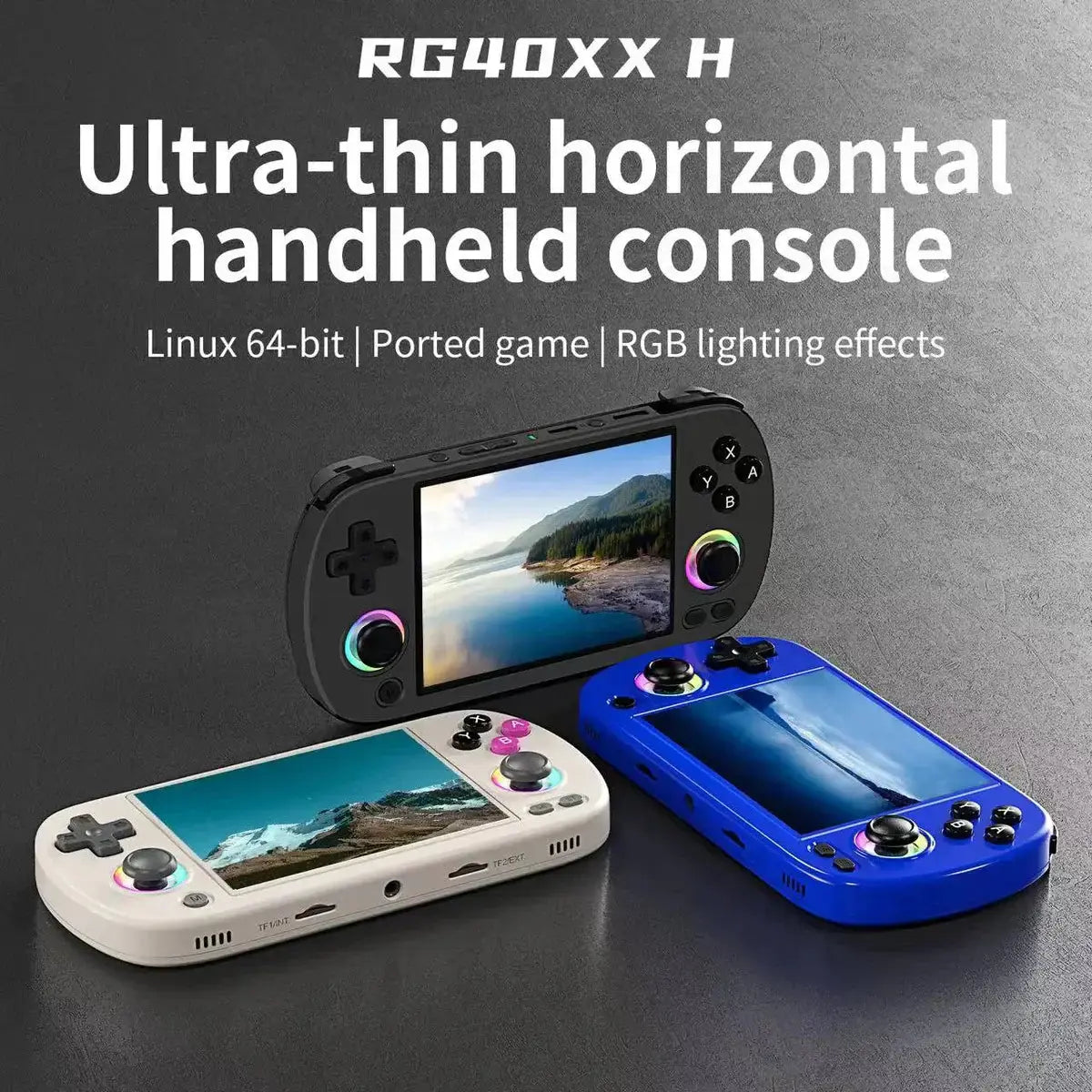 Anbernic RG40XX-H ゲームコンソール ToRetro- Anbernic RG40XX H Retro Handheld Game Console