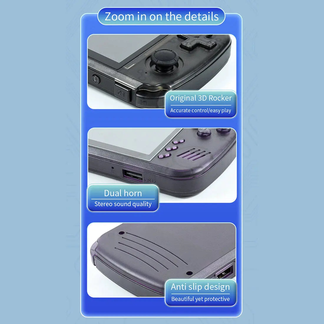 ToRetro-X39-PRO-4.5-Inch-64G-HandheldGame-Console-Built-in-5600_Games-_Purple_-7