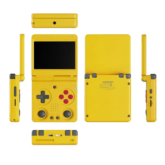 ToRetro- Anbernic RG 34XXSP – Retro Handheld Console- Yellow / 64+256G（14000+Games）