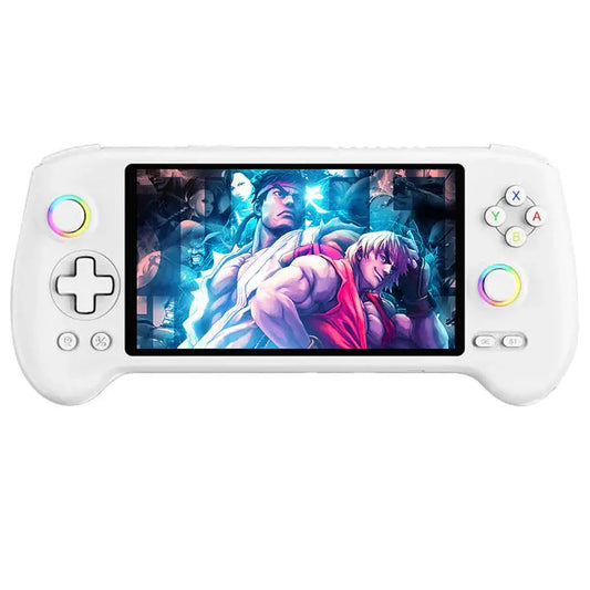 ToRetro- ANBERNIC RG557 Console Handheld Game Console- White-256G-Memory-card