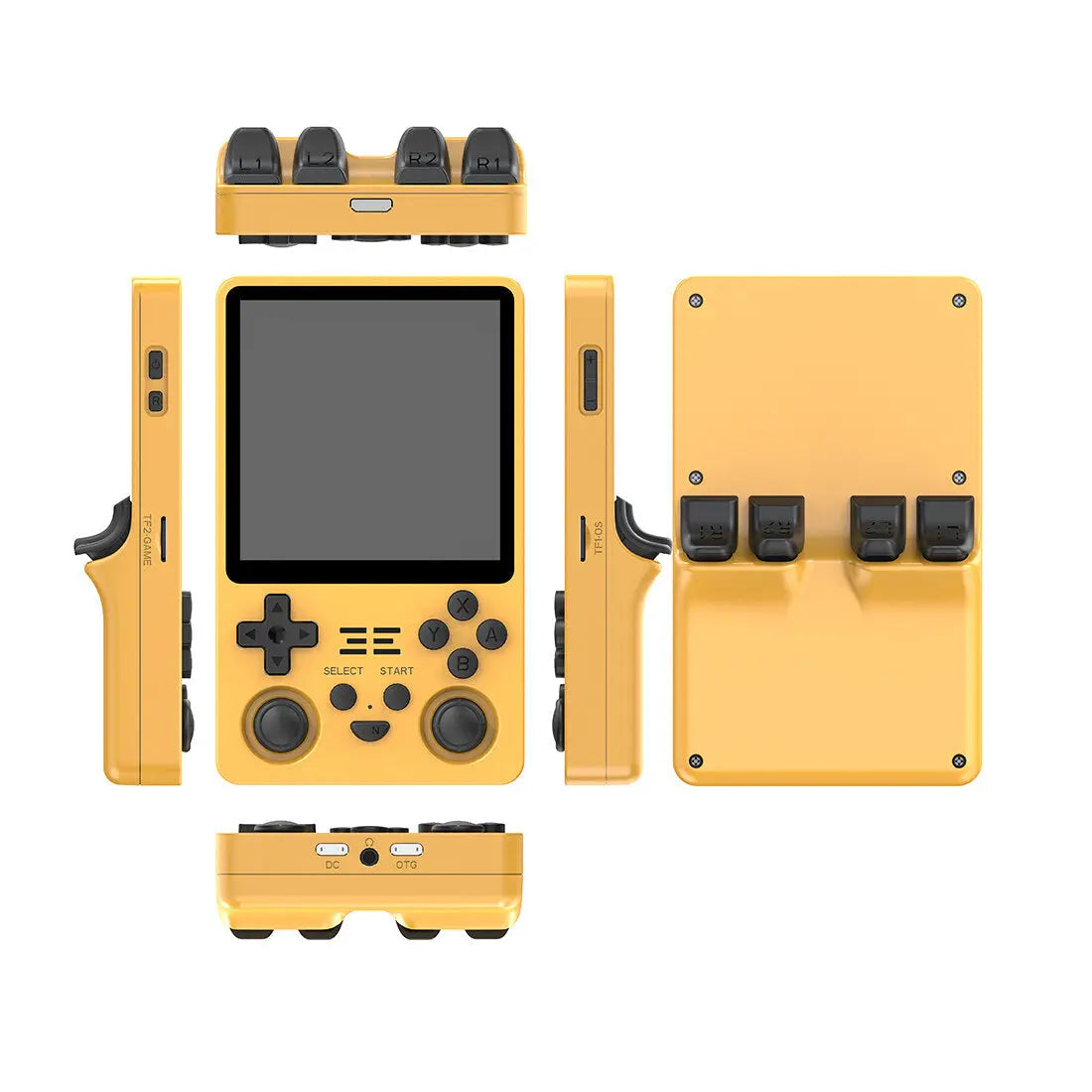 ToRetro- Powkiddy RGB20SX Retro Handheld Game Console- Yellow-16GB-256GB