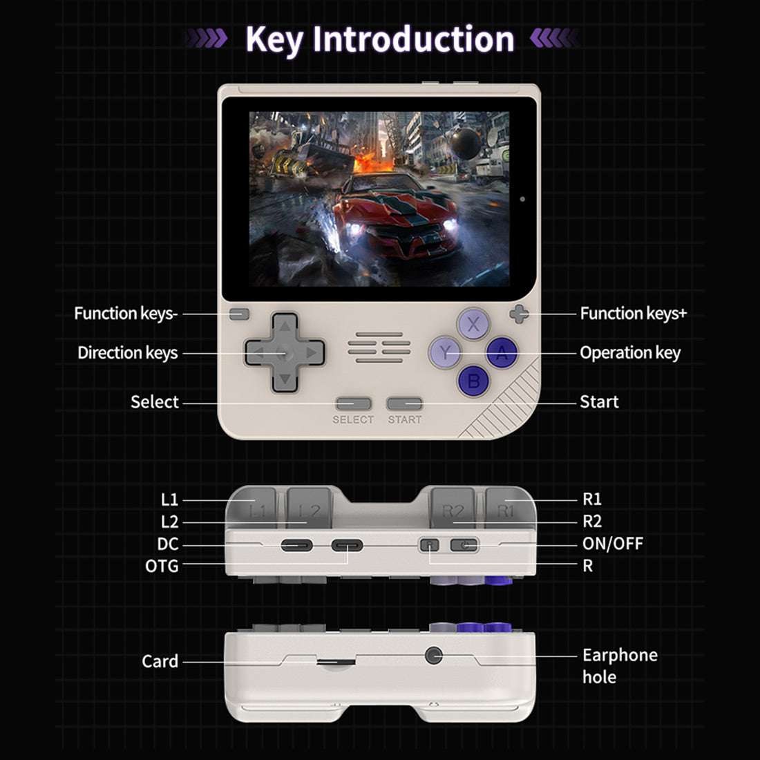 Powkiddy V10 Mini Console di gioco portatile retrò