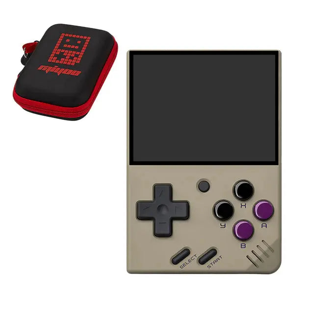ToRetro- Miyoo Mini V4 Retro Handheld Game Console Portable with Storage Bag- Gray-128GB