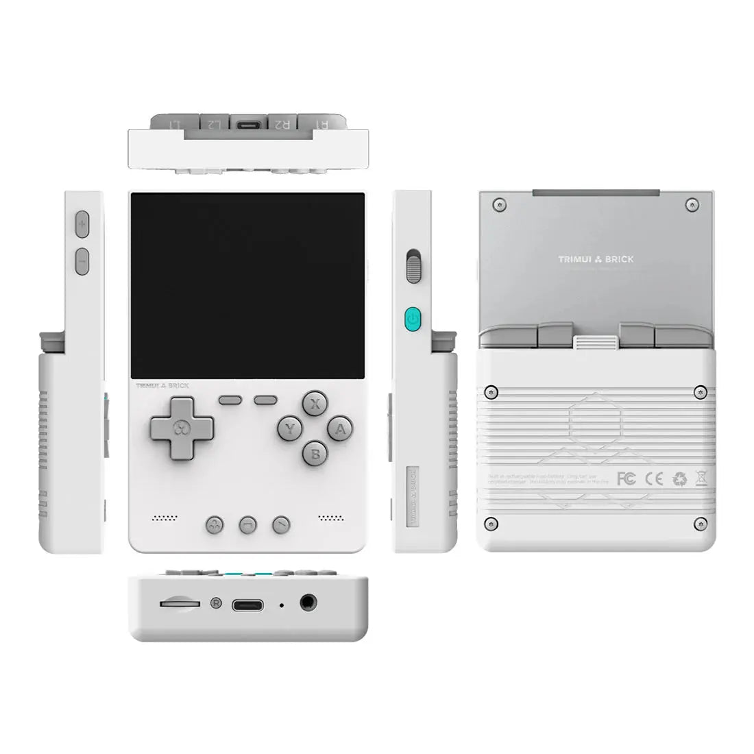ToRetro- Trimui Brick Handheld Retro Game Console- White-256GB