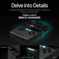 ToRetro- TRIMUI BRICK-BRICK HAMMER — New Generation Metal Handheld Console-