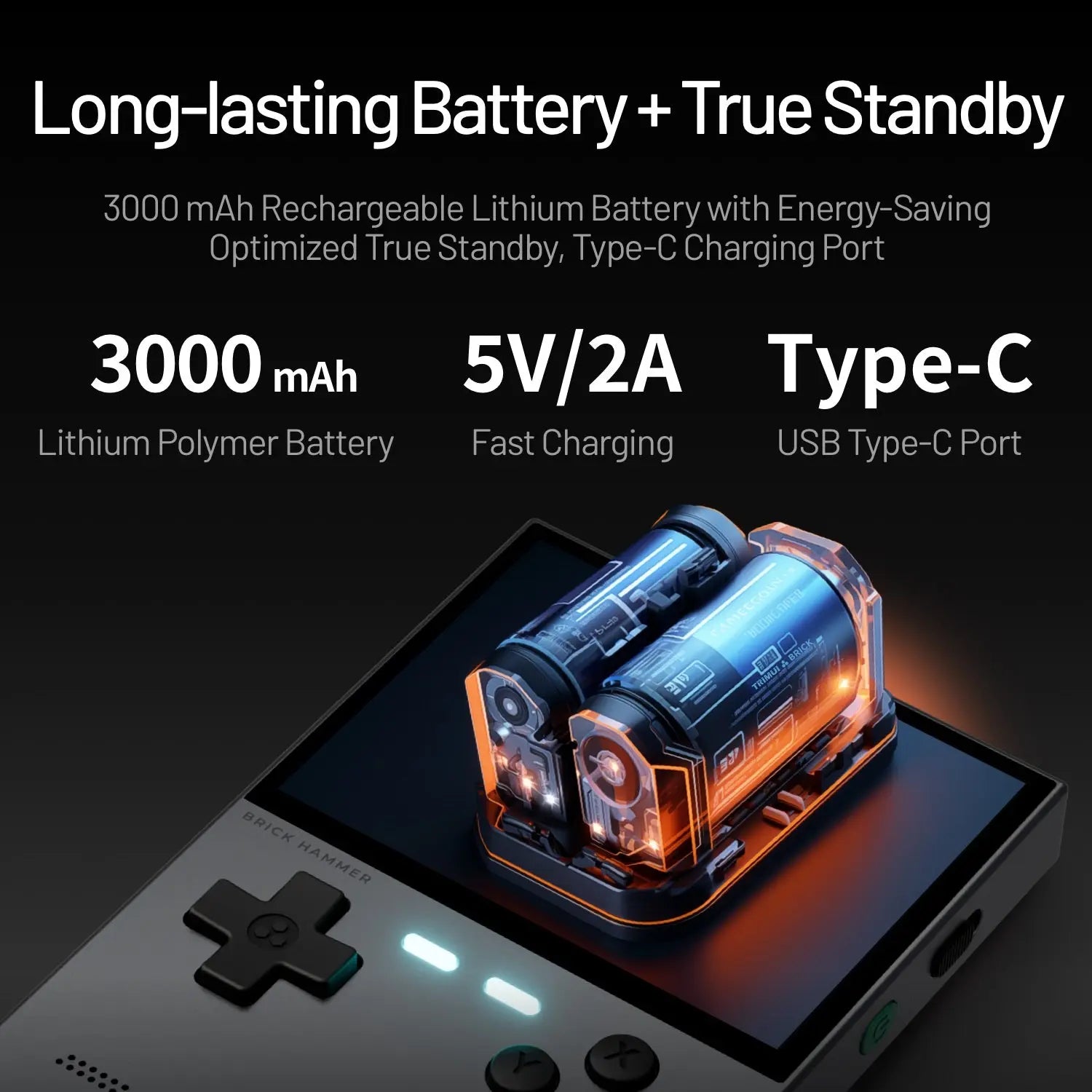 ToRetro- TRIMUI BRICK-BRICK HAMMER — New Generation Metal Handheld Console-