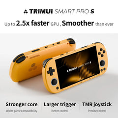 ToRetro- TRIMUI SMART PRO S Handheld Gaming Console, 4.96" IPS Screen, Octa-Core CPU, Hall Joysticks, 5000mAh Battery, Linux Retro Game Console-