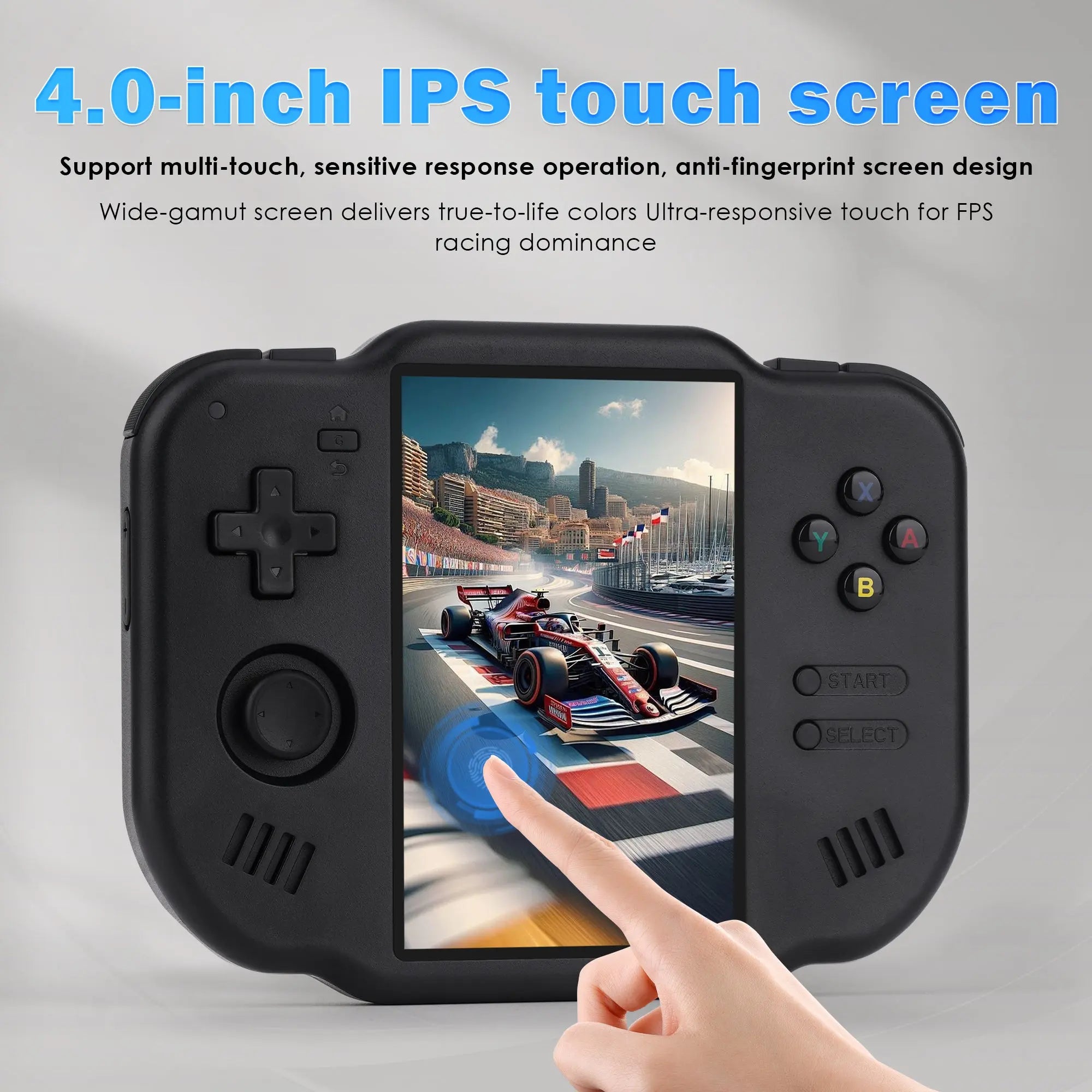 ToRetro- ZERO 40 Vertical Handheld Game Console , Android OS, Multi-Emulator Support,  Rotatable Touchscreen-